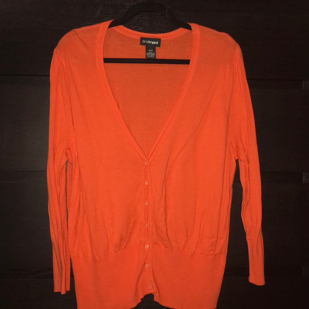 Orange cardigan